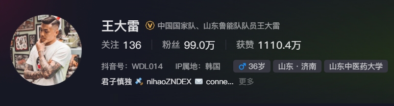  事出突然？泰山賽前幾小時亞冠退賽，王大雷社媒IP還顯示在韓國