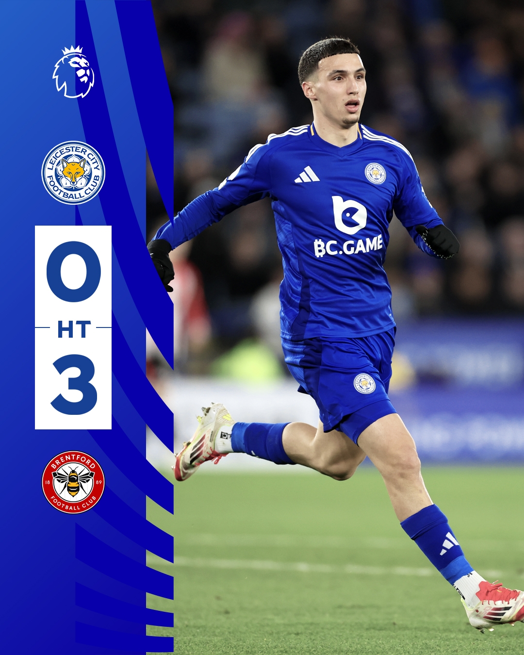  半場(chǎng)0-3！萊斯特若不進(jìn)球輸球，將主場(chǎng)6連敗0進(jìn)球創(chuàng)歷史最糟戰(zhàn)績(jī)